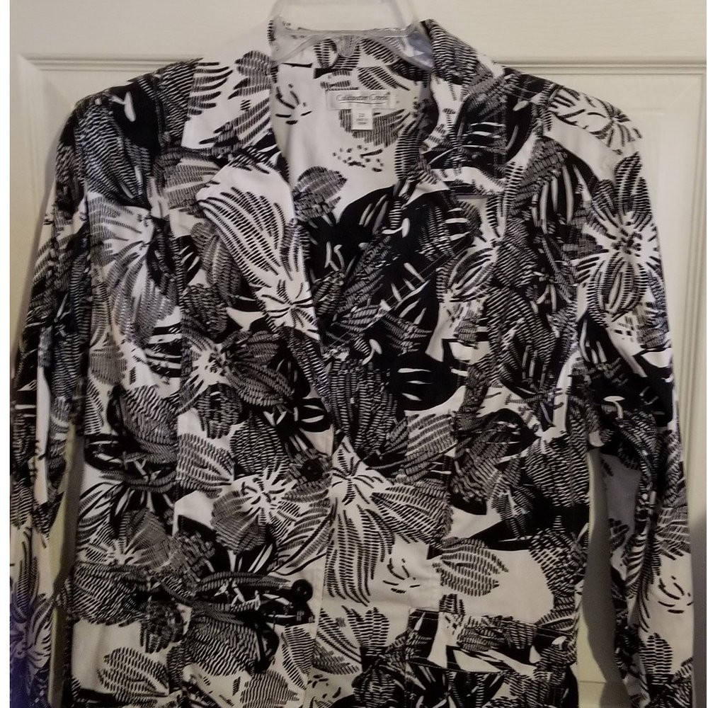 Black and White Casual Jacket